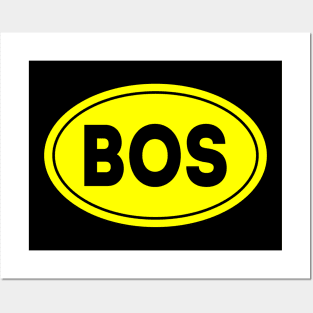 BOS Airport Code General Edward Lawrence Logan International Airport Boston USA Posters and Art